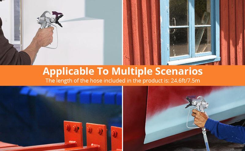 GARVEE Stand Airless HVLP Paint Sprayer, High Efficiency, Thinning-Free, Minimal Overspray, for Home Exterior & House Interior DIY Painting Projects, with Extension Rod