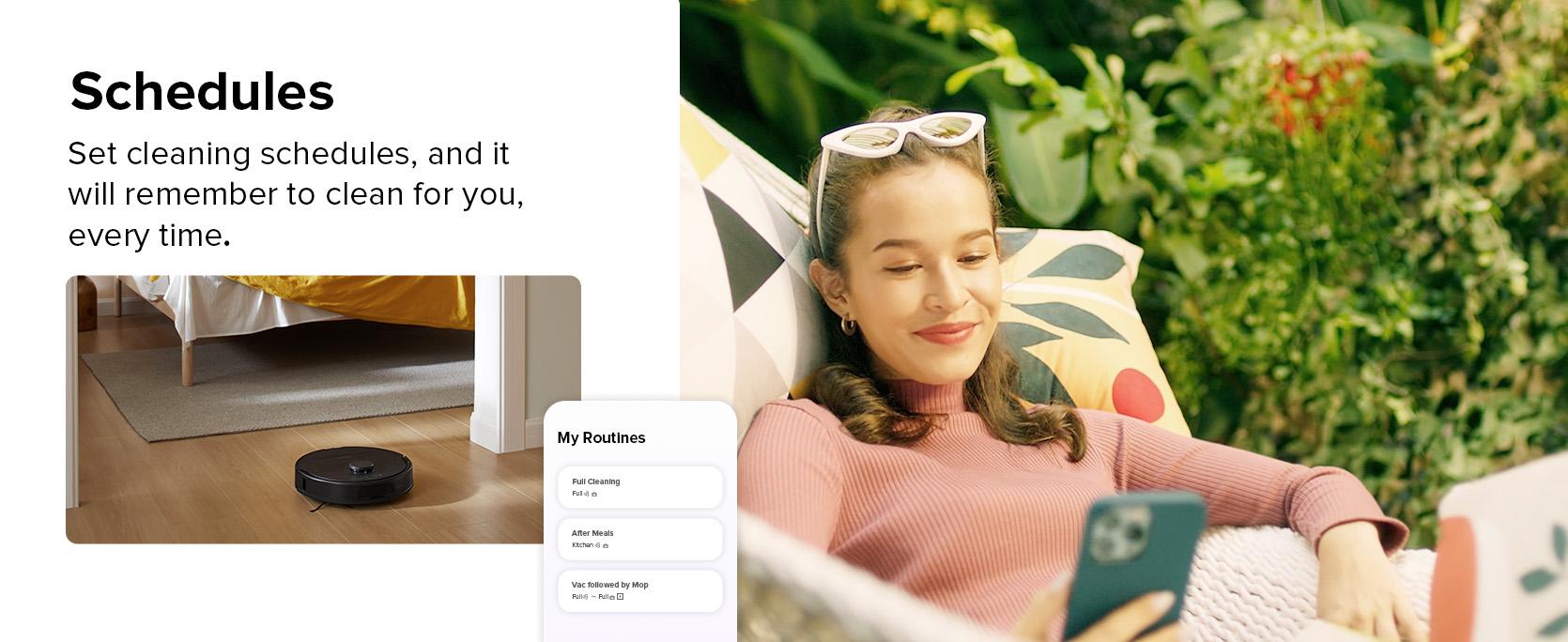 Roborock Qrevo Series Robot Vacuum and Mop, 10,000Pa suction, Self-Drying, Auto Mop Washing, Self-Emptying & Refilling, 10mm Mop Lifting, Smart Obstacle Avoidance (QV 35S) #TikTokShopJumpstartSale