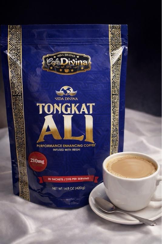 Cafe Divina Tongkat Ali Instant Coffee with Reishi 20 Sachets 210mg Reishi Extract Naturally Flavored Beverage Cafe Divina Tongkat Ali Instant Coffee with Reishi 20 Sachets 210mg Reishi Extract Naturally Flavored Beverage