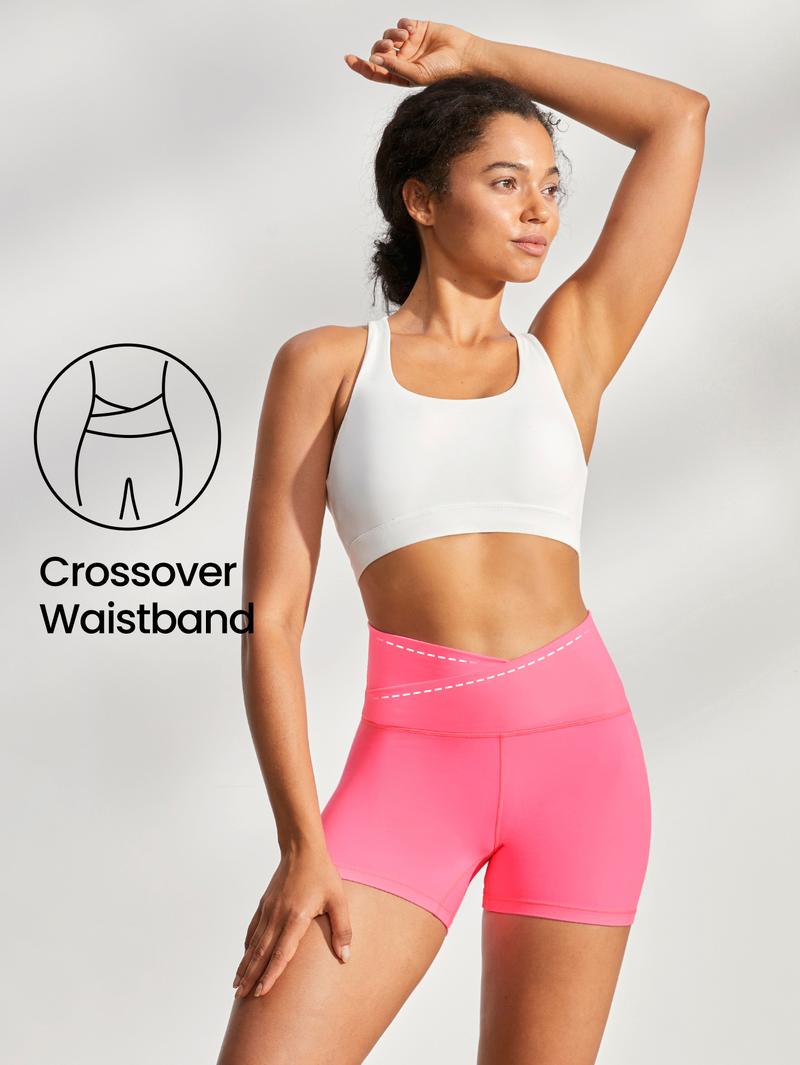 GLOWMODE 4.3" FeatherFit Crossover Cutie Biker Shorts Breathable Cycling Running Gym Workout TikTokShopBlackFriday