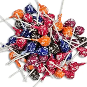 Tootsie Roll Chocolate Candy Filled Lollipops Bulk Value Pack   | Cherry, Chocolate, Grape Orange, Raspberry | 3 Pounds