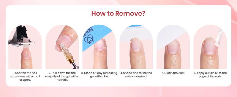 Beetles 6Colors Poly Gel Nail Extension Kit, Manicure Starter Kit Professional DIY Nail Art Kit for Starter with UV Lamp Top Coat Base Gel, Gift for Women gift for girls, Nail Manicure at home, Beginner friendly #TikTokShopBacktoSchool