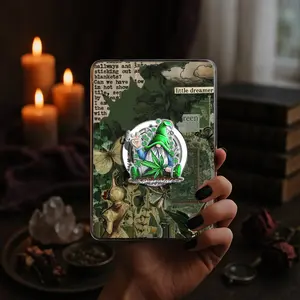 Green Gnome Shamrock Clover Lucky Kindle Grip Saint Patrick's Day Book Bookish Green Clover Magnetic Kindle Grip Book Lover Kindle Accessories Phone Holder PopSocket Phone Grip Magnetic Pop Socket Phone Grip