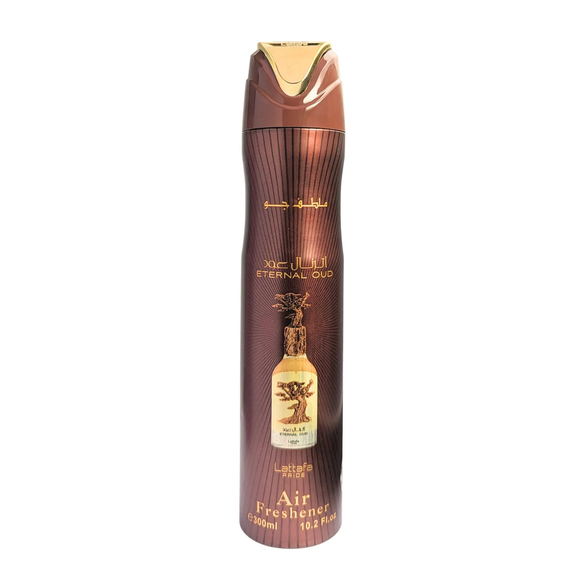 Lattafa Eternal Oud Scented Air Freshener, 300 ML Unisex Fragrance with Plum-Heliotrope and Vanilla Aroma Notes