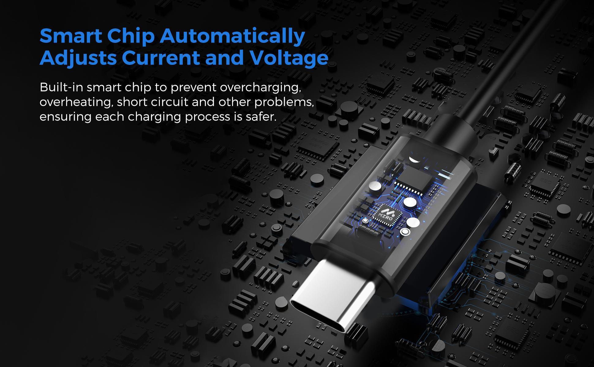 【U4】Miro Type-C Cable – 100W 5.0A Fast Charging, 480M/s Data Speed, Works with Phones, Tablets & Laptops, Ideal for Office, Travel & Home Use, Reliable Everyday Essential, Practical Tech Gift for Holidays & Special Occasions