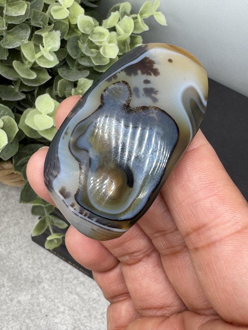 Dendritic Agate Stones Decor Ornaments