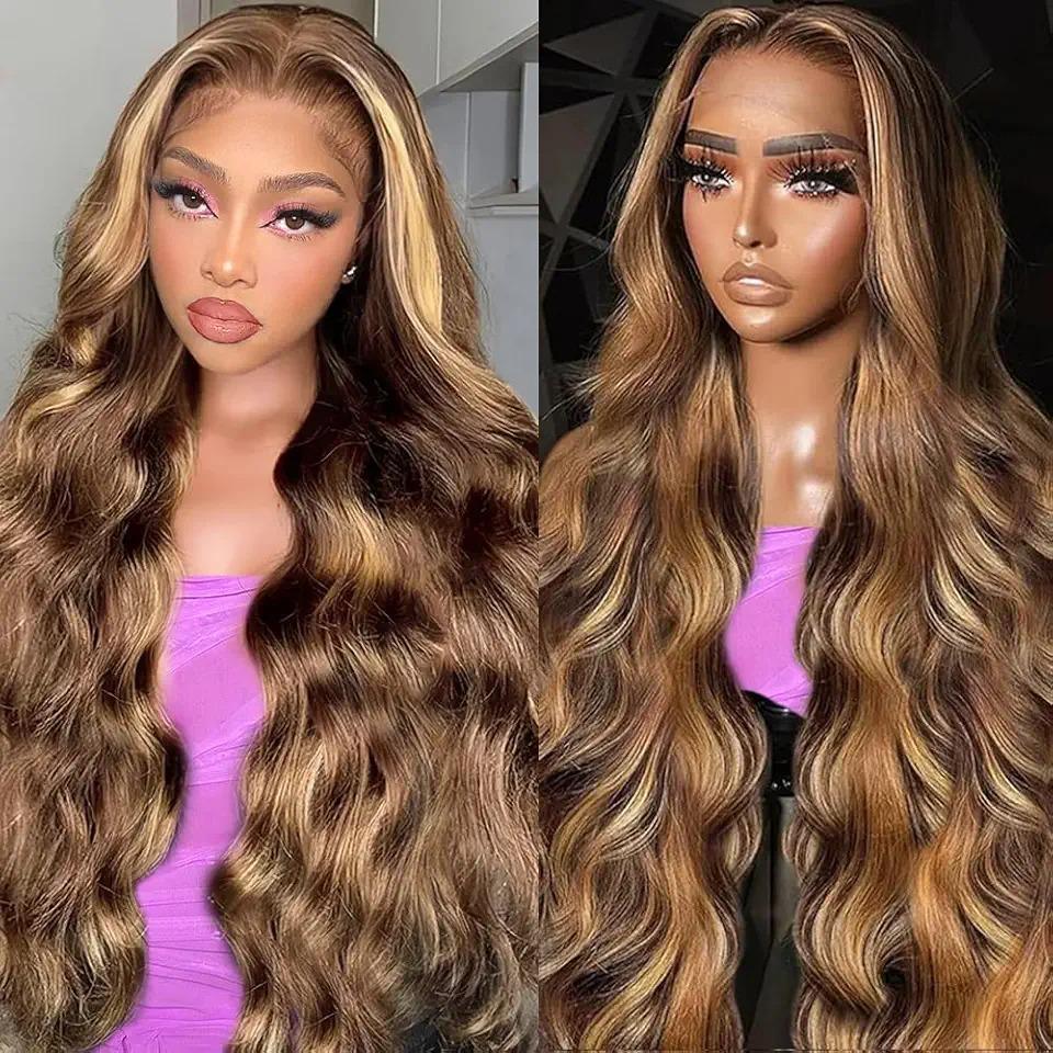 613 Blonde Lace Frontal Wig 13x6 HD Transparent Human Hair Wig For Women Can Be Dyed Pre Plucked With Natural Hairline Colored Wig