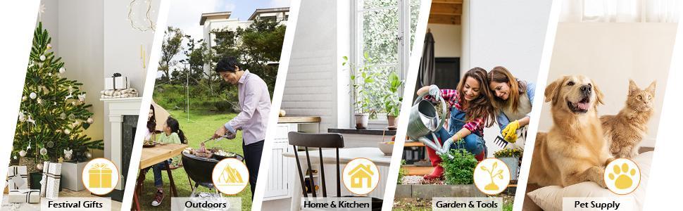 Ubesgoo Portable Camping Sink w/ 19L Water Tank Rolling Wheels Towel Holder Soap Dispenser Faucet, Outdoor Foot Pump Washing Station for RV Boat Travel Picnic Worksit