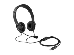 Kensington K33065WW USB-A Connector Circumaural Classic Headset with Mic and Volume Control