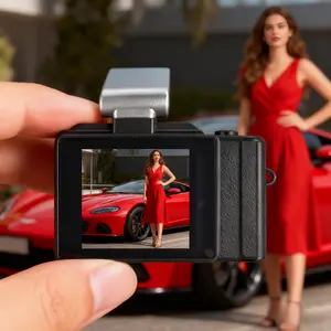 1080P HD Kids' Camera, Retro Keychain Mini Camera, 6 Shooting Modes with Long Battery Life, Outdoor Video Recording with 1.44-inch HD Display, Supports Memory Cards