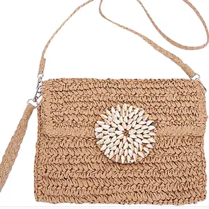 Straw Multi Shell Front Flap Clutch