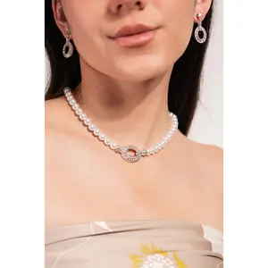 The Cosmo Pearl Necklace, Earring & Bracelet Set