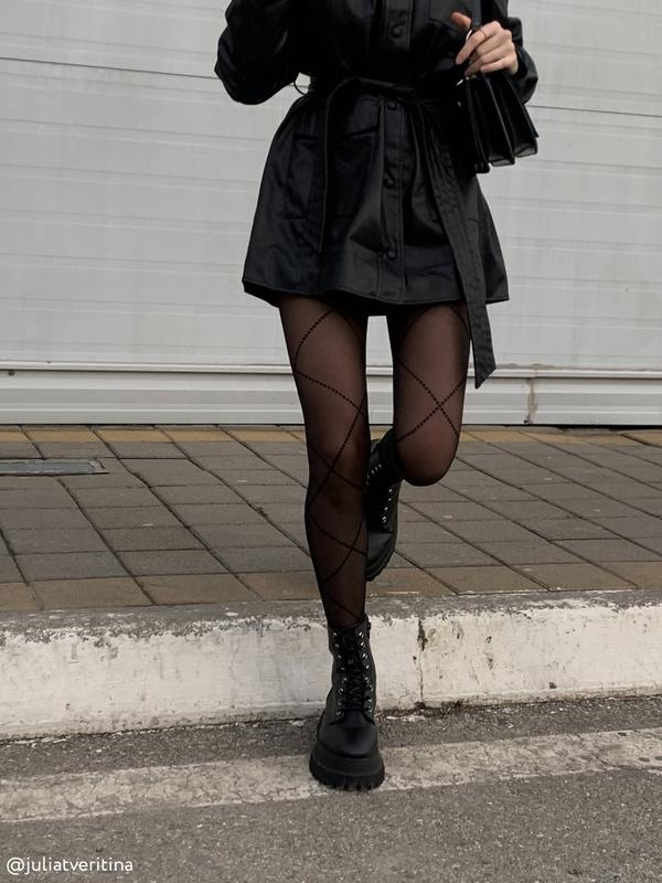 Conte Galerie 20 Den - Fantasy Women's Tights with a rhombus pattern (20С-89СП)