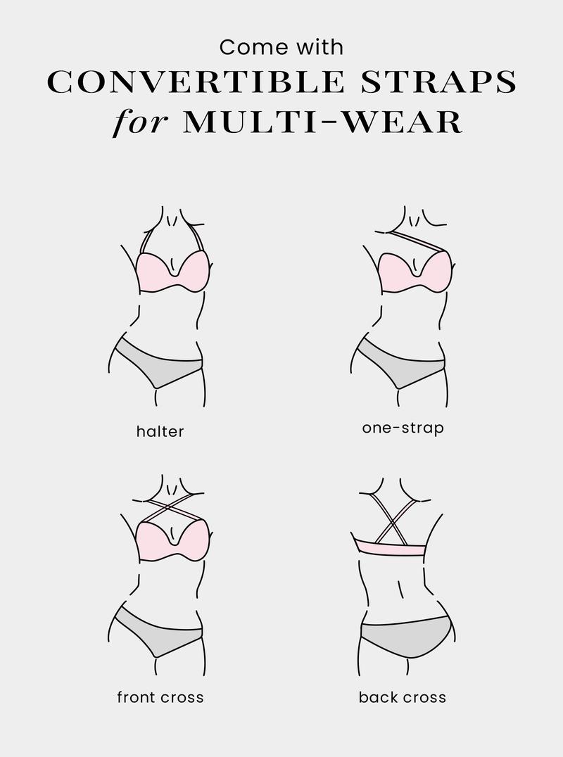 DOBREVA Mesh Strapless Bra Sheer Unlined See Through Underwire Bras Plus Size Womenswear