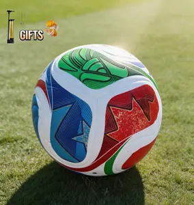 Football training ball Handmade Soccer Ball Size 5 with 3 Gifts AirPump 2026 Game Football Training Competition Soccer Equipment for Kids and Adults Ideal for All Ages Personalized soccer ball Youth training Sports gift ideas Durable non-slip pu material
