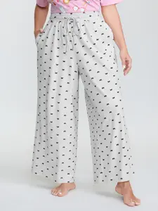 【Summer Turn-Up】【Baggy】BlOOMCHIC plus size Cotton Polka Dots Heather Drawstring Lounge Pants [M-6X] 2026 Summer Pick for Mother's Day
