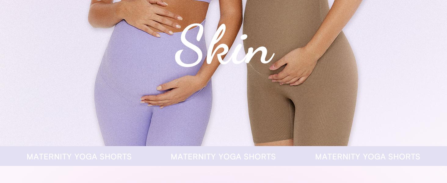 POSHDIVAH Ribbed Maternity Biker Shorts Over The Belly for Women - 5" Buttery Soft Pregnancy Workout Athletic Short Leggings summer clothes POSHDIVAH Ribbed Maternity Biker Shorts Over The Belly for Women - 5" Buttery Soft Pregnancy Workout Athletic Short Leggings summer clothes