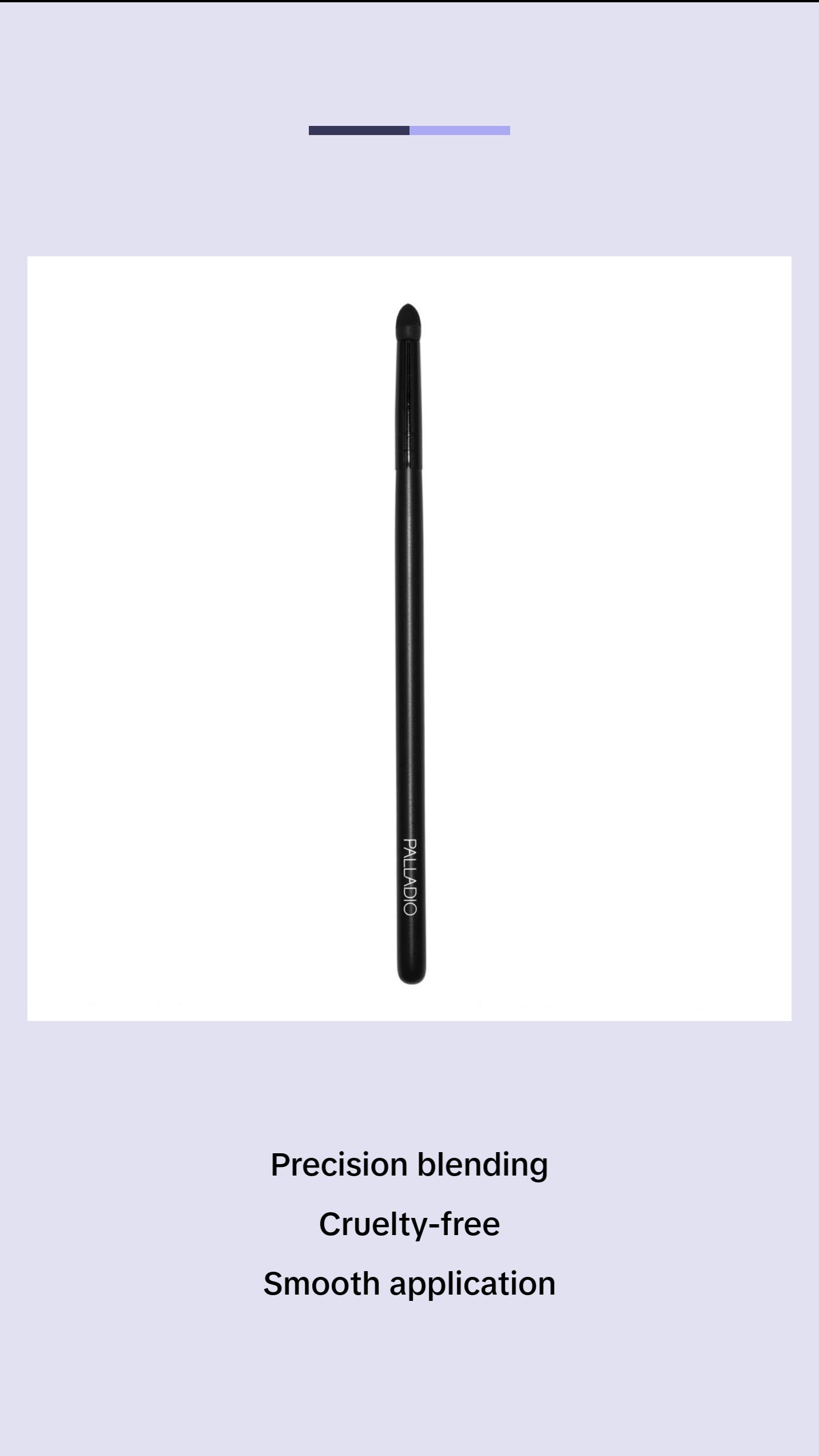 Palladio Smudge Brush, Pointed Sponge Applicator Flawless Blending, Smooth Finish, Synthetic Sponge, Soft Feel, Comfortable Grip, Professional Application