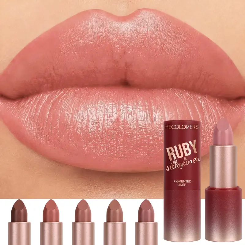 1PC Soft Nude Pink Matte Lipstick, Intensely Pigmented, Versatile for Daily Wear, Smooth Application, Long-Lasting and Smudge-Proof, Waterproof and Cup-Proof, Velvet Texture, Suitable for All Skin Tones, Ideal for Valentine's Day Gifts