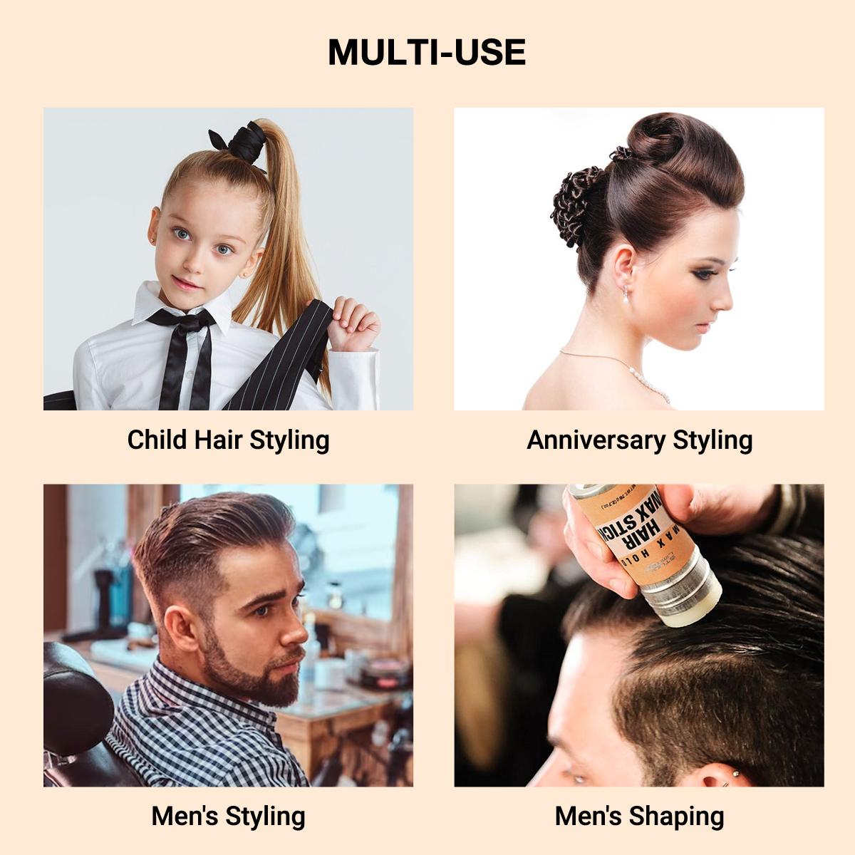 STUDIO LIMITED Hair Wax Stick Max Hold 2.7oz/76g (2 Pcs/Brush 1)