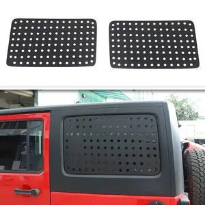 For 2011-2017 Jeep Wrangler JK Exterior Car Window Glass Panel Decor Cover Trim Plates