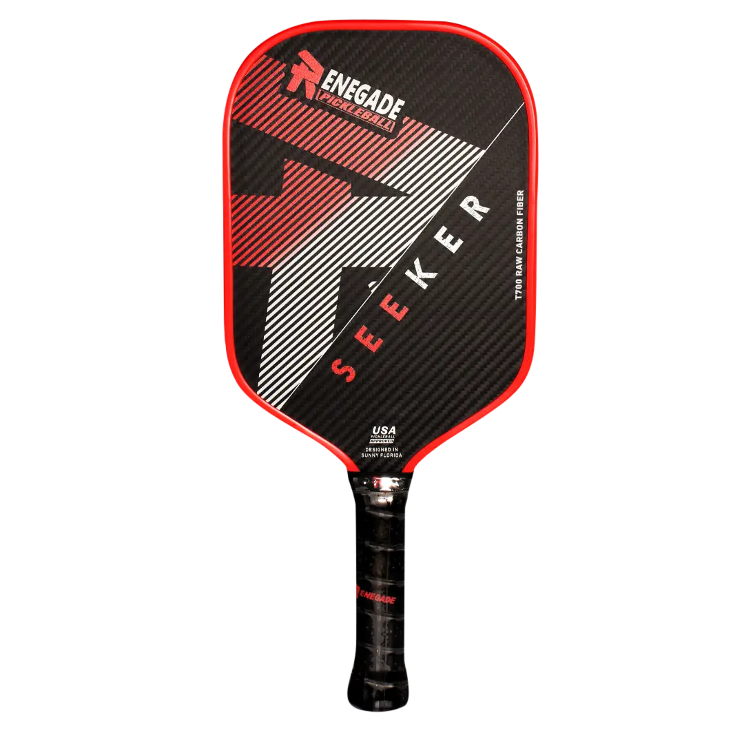 Renegade Pickleball Paddle The Seeker Sport T700 3k Raw Carbon Fiber
