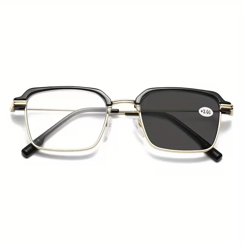 Photochromic Progressive Reading Glasses – Presbyopia Fit, Indoor Clear & Outdoor Sun Shield