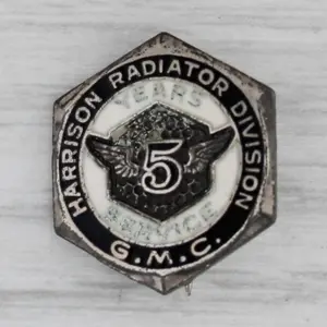 Sterling Silver Harrison Radiator Division General Motors 5 Years Service Pin