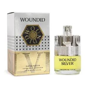 Woundid Silver Eau de Parfum Natural Spray Cologne for Men