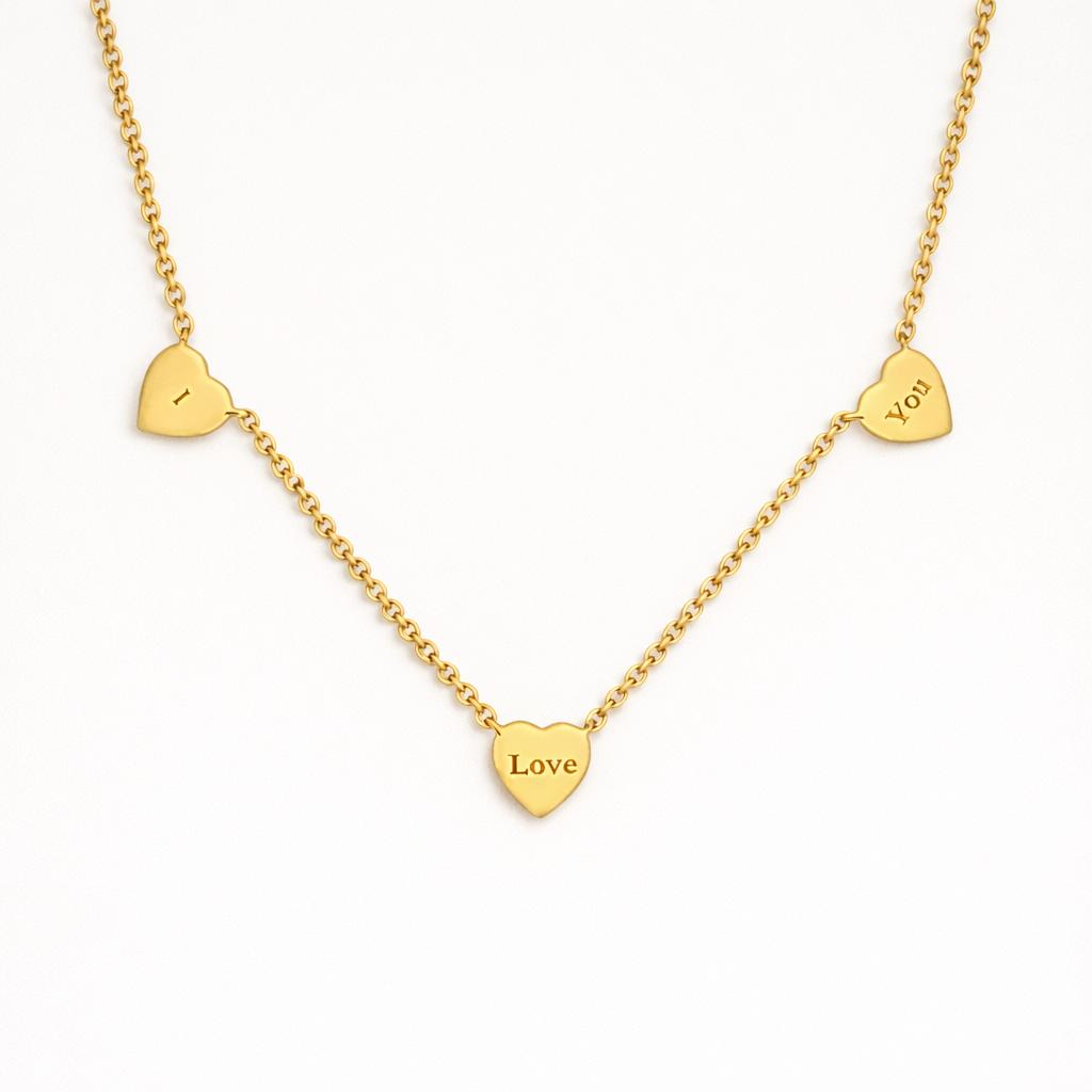 Valentines Day Gifts Golden 8mm Lace Shell Heart Elegant Necklace For Women With “I Love You” Engraved on the Back The Ultimate Valentine's Day Valentines Day Gifts Golden 8mm Lace Shell Heart Elegant Necklace For Women With “I Love You” Engraved on the Back The Ultimate Valentine's Day