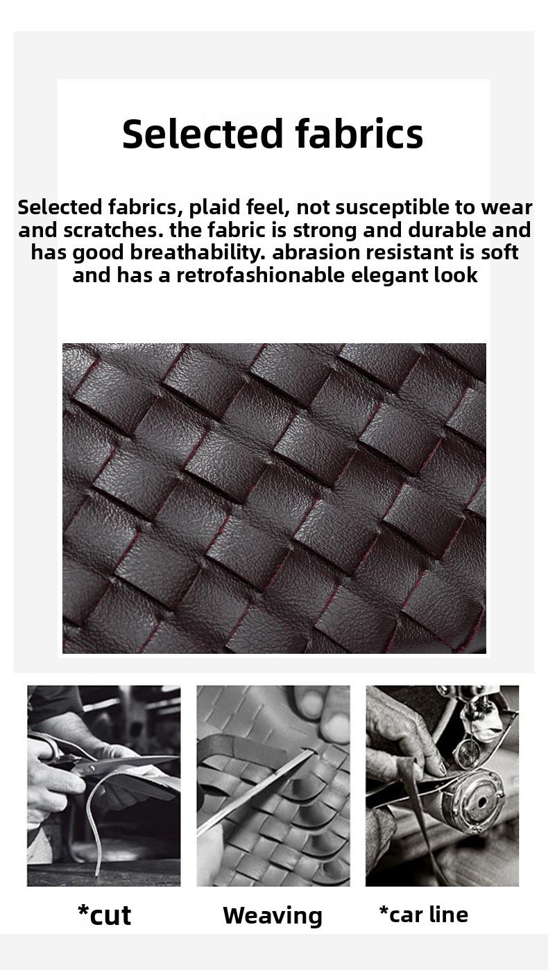 2025 New Handmade Woven Crossbody Lunch Box Bag Fashionable Versatile Two-Way Zipper Closure Handheld Women’s New Single Shoulder Small Square Bag