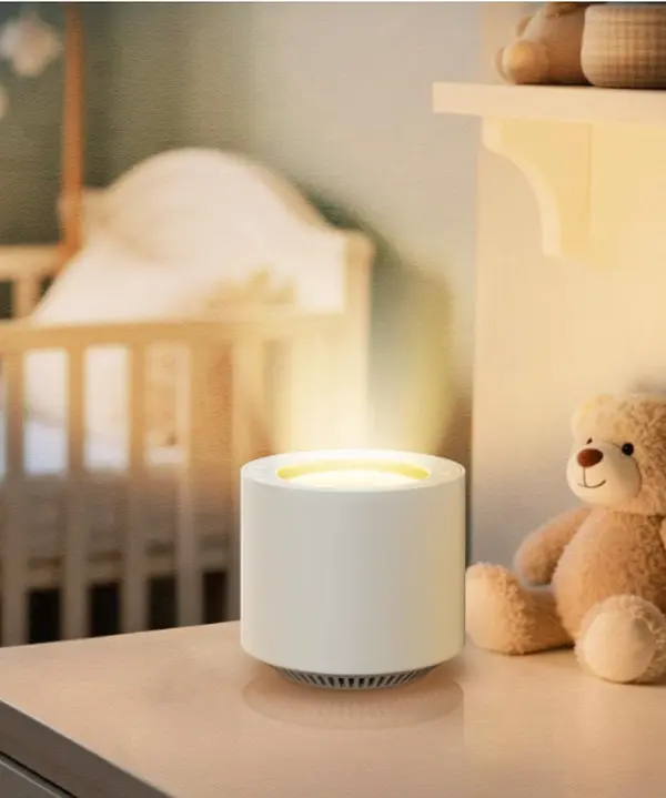 UFORU White Noise Sleep Sound Machine, Dimmable Night Light with Red Light Therapy, 38 Built-in Soothing Relaxing Sounds, Memory Function & Auto Timer, Universal Bedroom Sleep Aid Gift for Everyone Adjustable Decor