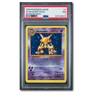 PSA 7 Alakazam Shadowless Base Set Holo