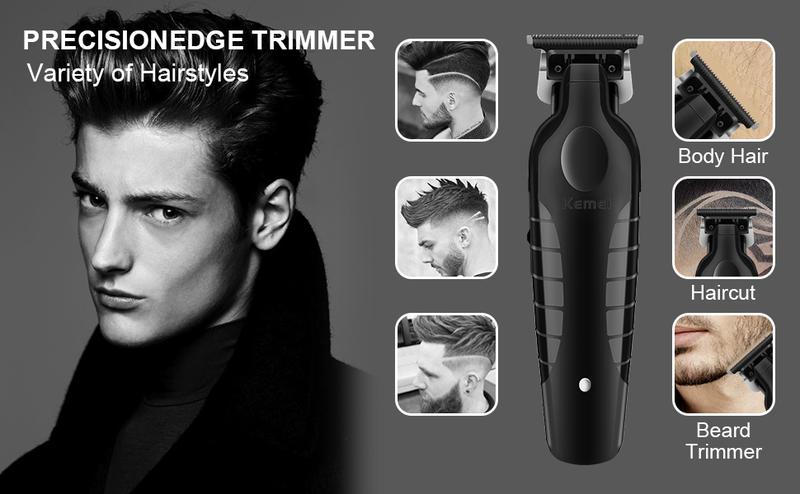 KM-2299 Cordless Professional Hair Clipper with Blade, 1200mAh Electric Hair Trimmer, USB Rechargeable Hair Grooming Machine for Men
