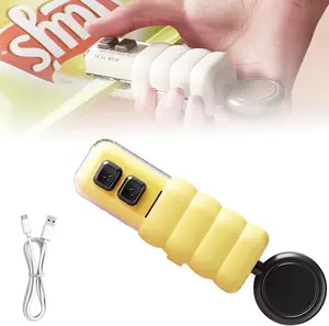 2026 Upgraded Rechargeable Bag Cutter and Sealer,Sealing & Cutting and Open Bottle,with Magnetic Base for Fridge,3 in 1 heat USB rechargeable snack bag selaer,for Snacks, Chips, Coffee