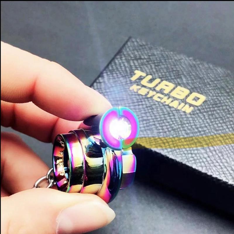 Rechargeable Metal Turbo keychain with sound