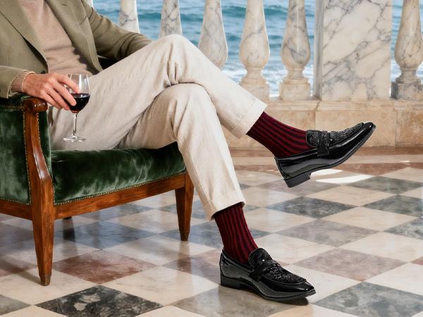 Bruno Marc Formal Mens Patent Loafers - Classic Tuxedo Dress Shoes for Wedding Business Party in Rich Colors Round Toe Slip On Plain Pattern Removable Insole