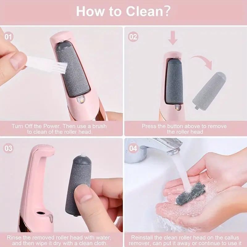 Rechargeable Electric Callus Remover, Foot Callus Removal And Cleaning Kit, Home Portable Foot Care Tool Foot Polisher, Home And Travel Dual-Purpose, Gift
