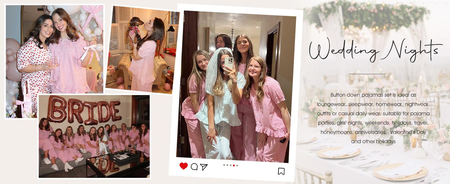 SCUSTY Women Two Piece Sets Y2k Plaid Pajama Sets Ruffle Hem Gingham Short Sleeve Shirt High Waist Bell Bottom Pants Lounge Cute Soft Sets SCUSTY Women Two Piece Sets Y2k Plaid Pajama Sets Ruffle Hem Gingham Short Sleeve Shirt High Waist Bell Bottom Pants Lounge Cute Soft Sets