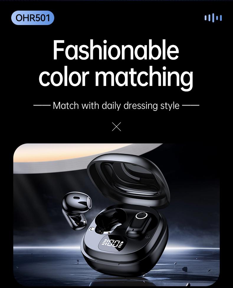 Acer OHR501 Wireless Audio Earbuds, Semi-in-ear Design Noise Cancelling Headphones, Powerful Customized Sound, Headset for Commute, Sports Electronic Clear Call Beige