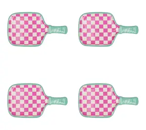 10 Strawberry Street Set of 4 Pickleball PaddleAppetizer Plat 10 Strawberry Street Set of 4 Pickleball PaddleAppetizer Plat