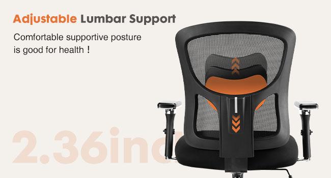 Sweet Furniture Big and Tall Office Desk Chair, 500lbs Heavy Duty Mesh Ergonomic Computer Chair with Arm and Wide Comfy Seat, Wheels for Adult