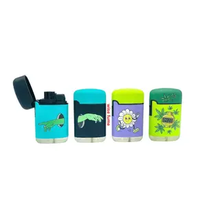 Trending Stylish Unique Cute Cartoon torch  Lighter Pocket Size Refillable windproof