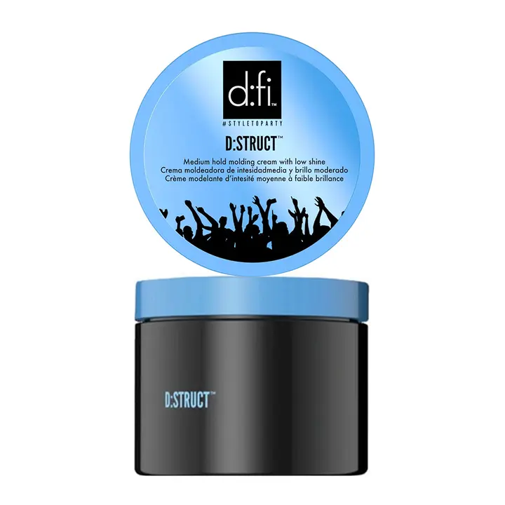 American Crew D:FI D:Struct Molding Hair Cream - 5.3oz (150g) Unisex Medium Hold Styler for Textured Hair, Cactus-Infused Moisturizer, Scented, Alcohol-Free, Controlled Shine, Softening Haircare