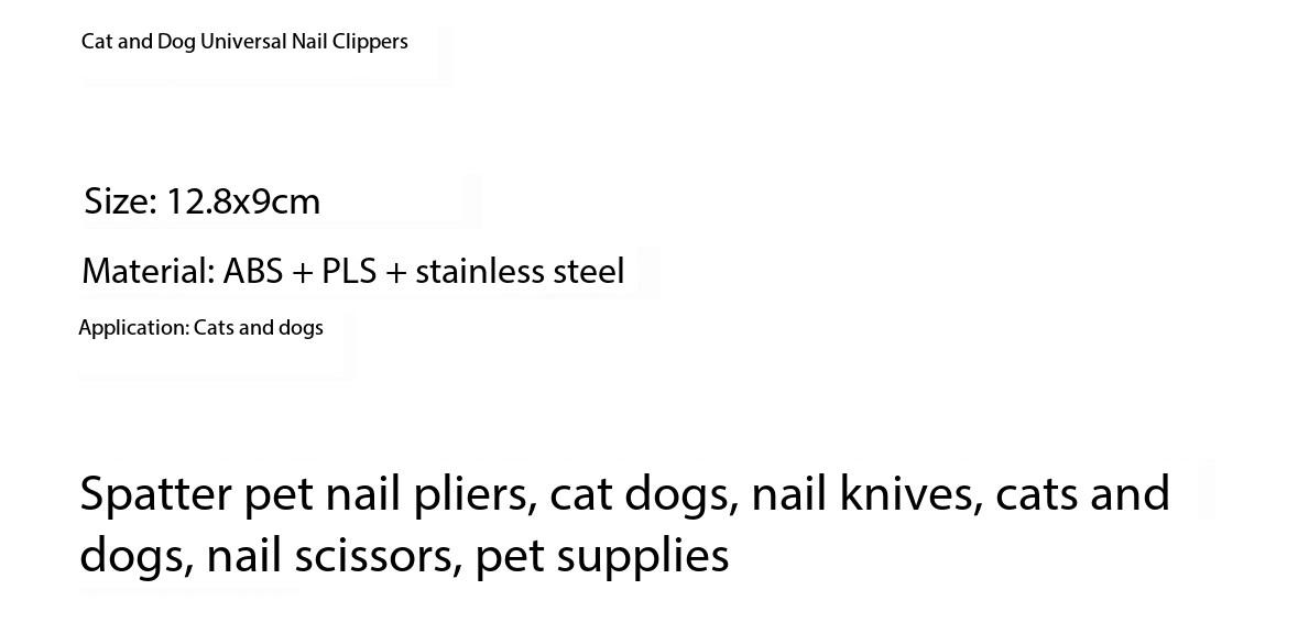 2025 NEW YEAR DEAL 2 in 1 SET Anti-splatter Pet Nail Clippers for cats and dogs, nail clipper + nail filer
