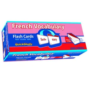 French Vocabulary Flash Cards (1000 Cards): A Quickstudy Reference Tool -- Liliane Arnet, Cards