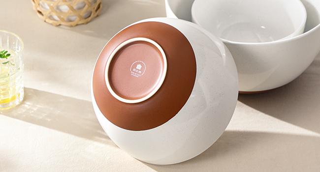 MALACASA Ceramic Large Mixing Bowls, Large Serving Bowls for Cooking, Prepping, Baking, Salad, Soup, Popcorn, Pasta, Nesting Bowls Set of 3, 4.38/2.5/1.44 Qt, Oven, Microwave and Dishwasher Safe Winter Holiday