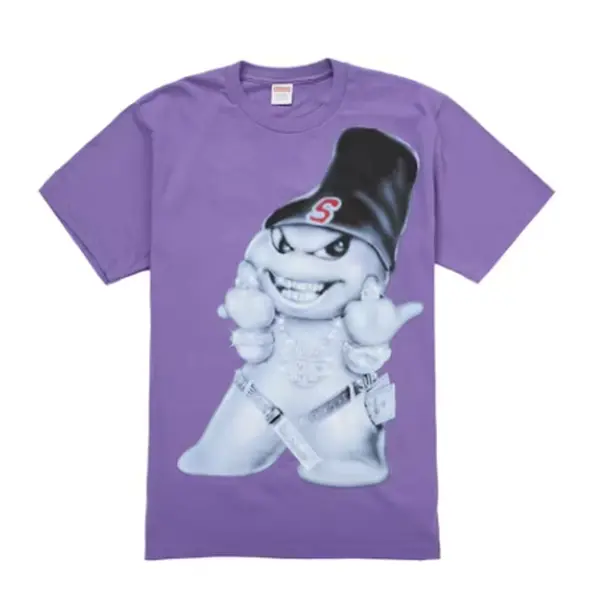 Supreme Snowman Tee Purple - L Supreme Snowman Tee Purple - L