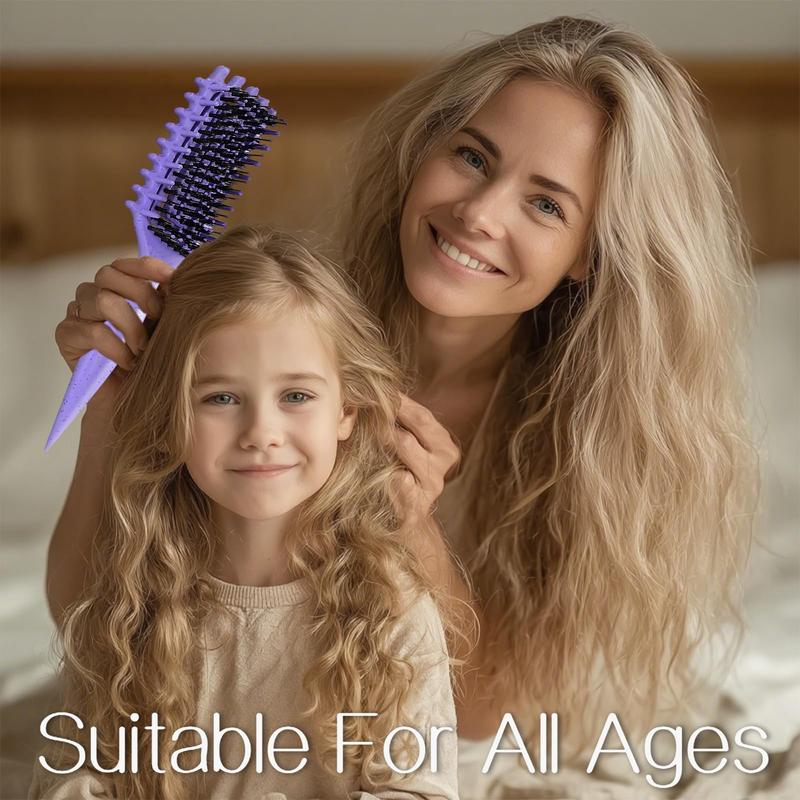 2026 Curly Hair Brush，Curl Defining Brush，Defining Brush for Detangling Shaping and Defining Curls，Less Pulling，Reduces Frizz，Effortlessly Defined Curls,Waves&Coils，Defining Curls for Women,Men, Wet&Dry Hair curl  twisting  brush