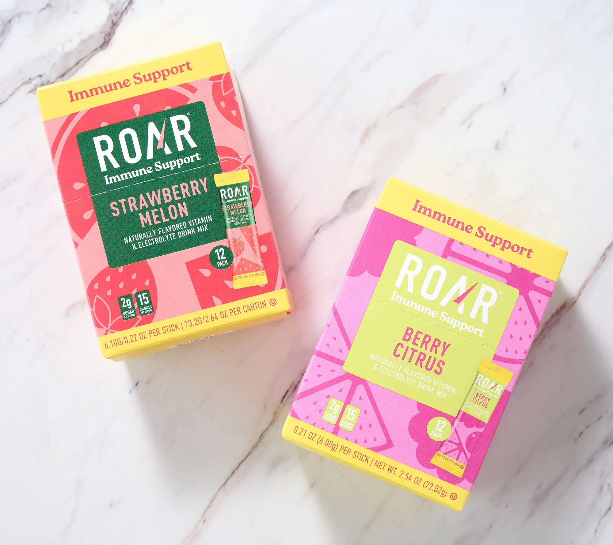 Roar Immune Support 24 Pkts Vitamin & Electrolyte Drink Mix